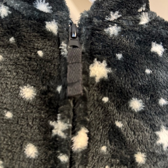 Art Class Starry Black and White Fleece Onesie Size 4/5 Toddler, NWT - Picture 8 of 12